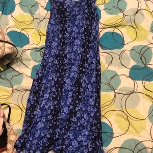 blue maxi skirt